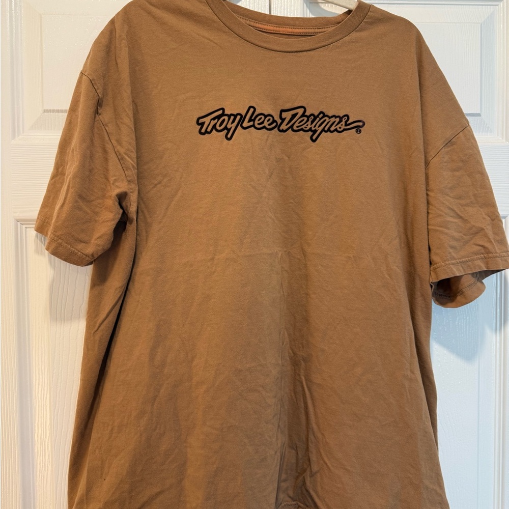 Troy Lee Designs Men's Tan Short Sleeve Tee